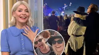 Holly Willoughby loses voice after romantic Glastonbury trip with husband
