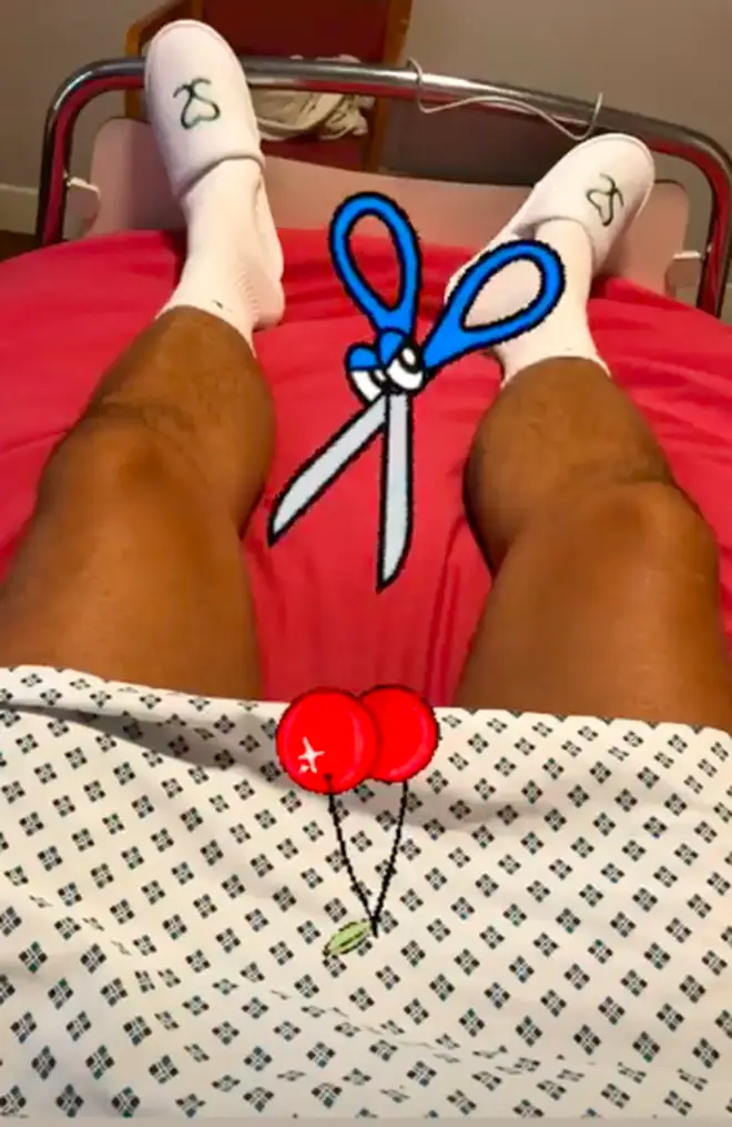 Paddy shared a candid shot from the hospital bed