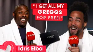 Idris Elba talks dressing gowns, Greggs black cards and Colin the Caterpillar