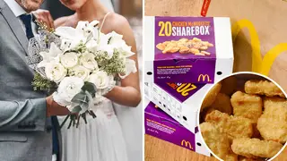 McDonald's launches £185 wedding package with 100 nugget boxes