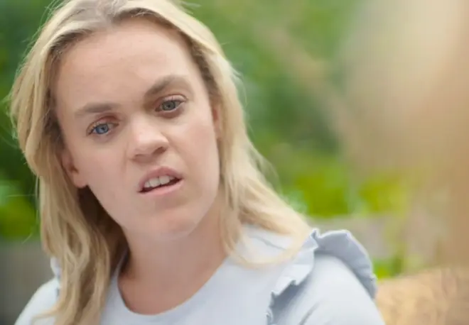 Ellie Simmonds looks stunned as she finds out her biological mother wished she'd had an abortion