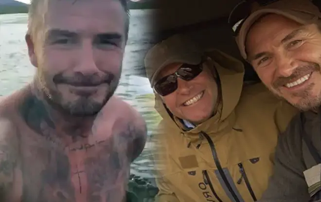 David is on a fishing trip with Guy Richie in Iceland
