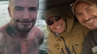 David is on a fishing trip with Guy Richie in Iceland