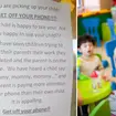 A mum has defended a nursery's decision to put up a controversial sign