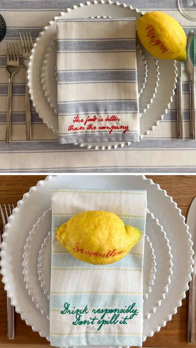 These adorable napkins will make your summer dinner party
