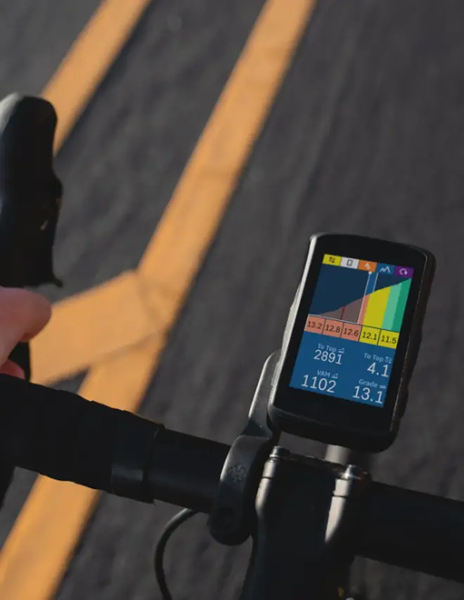 The award winning Karoo 2 Cycling Computer provides GPS and connects to Strava so you can get the most out of every ride