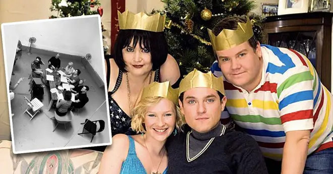 James Corden has posted a behind-the-scenes snap of Gavin and Stacey rehearsals