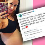 Hayley Tamaddon hit back after being body shamed on Twitter