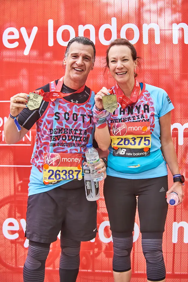 Scott Mitchell and Tanya Franks ran the marathon together