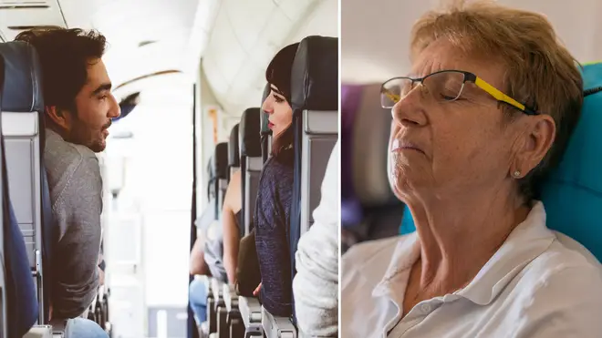 A man has revealed why he refused to swap seats with an elderly couple