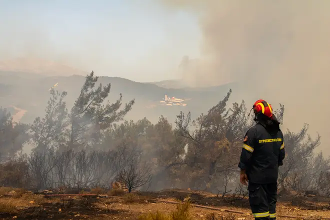 Wildfires have been ripping across Rhodes for five days.