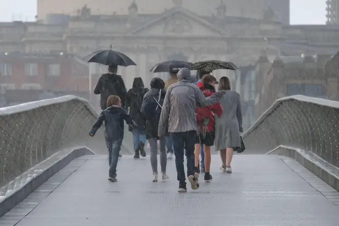 Most of the rain is expected to fall in a series of summer showers.