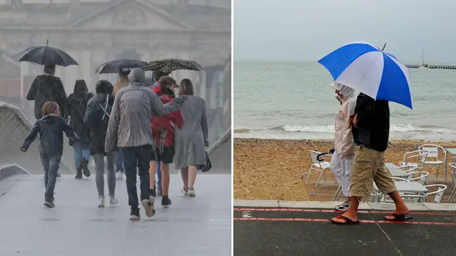 The Met Office has predicted wet and rainy weather until mid-August.