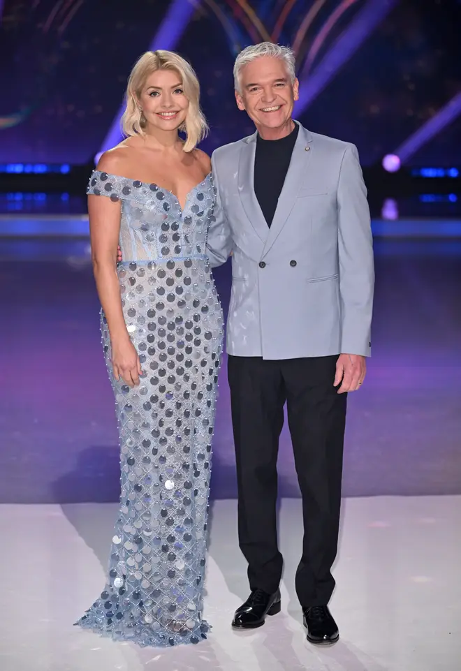 Holly Willoughby and Phillip Schofield pictured at the Dancing On Ice photocall, 2023