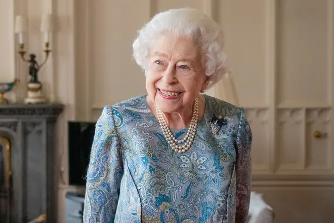 Queen Elizabeth II pictured at Windsor Castle, 2022
