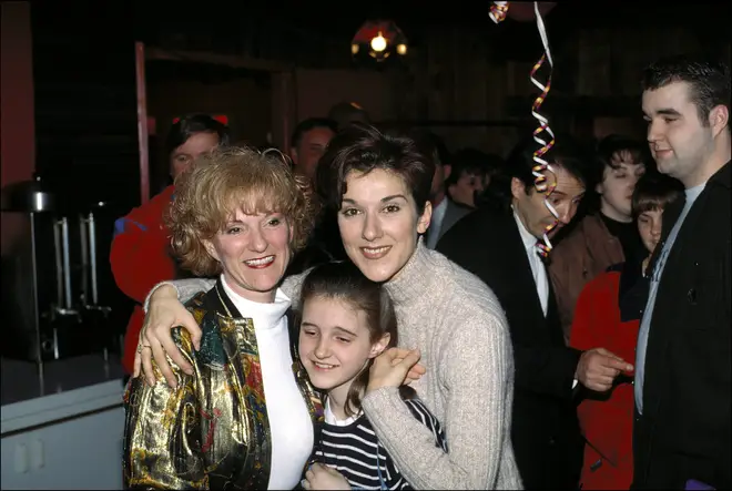 Celine Dion with her sister Claudette