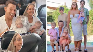 Stacey Solomon fans spot 'rude' plane habit as family jet off on holiday