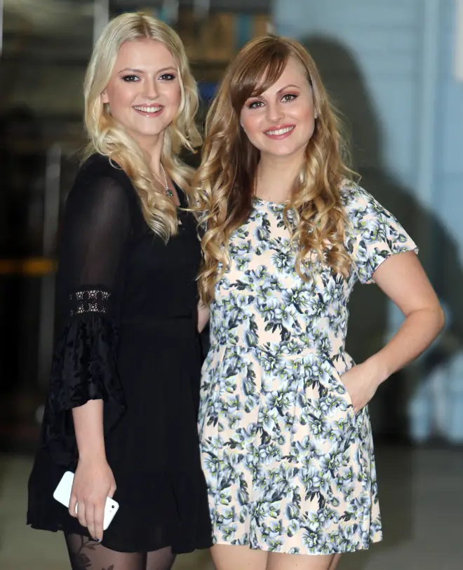 Lucy Fallon with on-screen mother Sarah Platt, played by Tina O'Brien