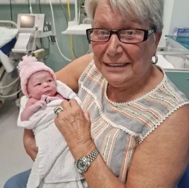 Gogglebox icon Jenny Newby introduced baby Olive-Mae to the world on Instagram.