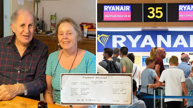 Elderly couple charged £110 by Ryanair for printing off wrong boarding passes