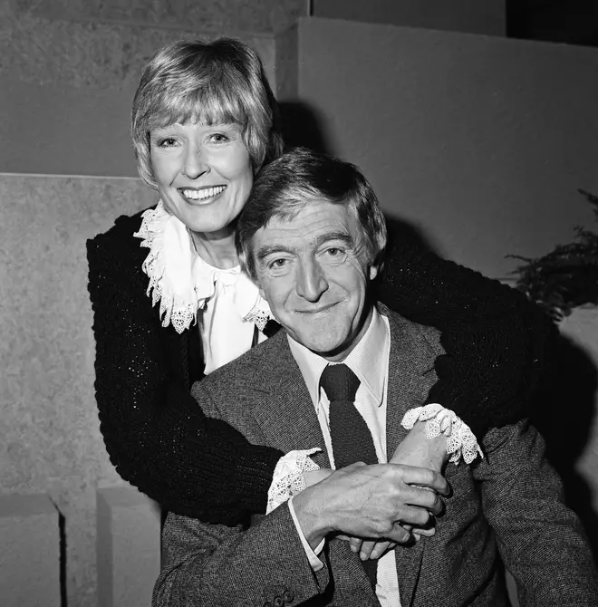 Michael Parkinson pictured with his wife Mary in 1983
