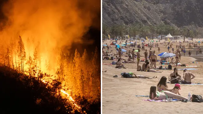 Wildfires are blazing through Tenerife