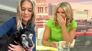 Charlotte Hawkins broke down while discussing the death of her dog Bailey