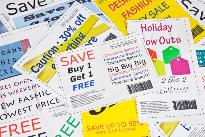 The MSE says to keep an eye out for physical coupons [stock image]