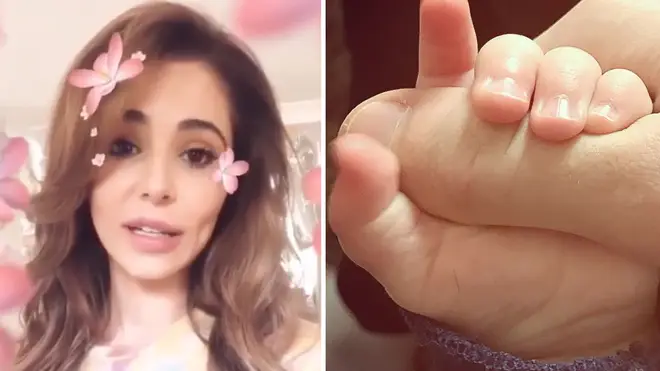 Cheryl and Liam's son Bear could be heard for the first time in the footage