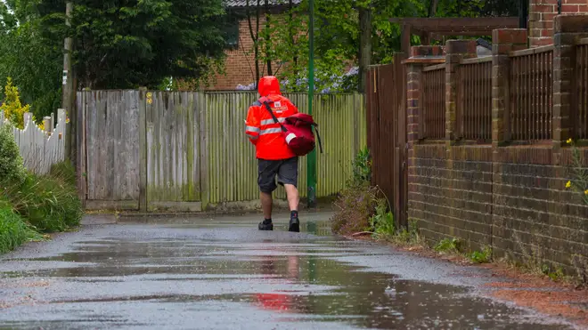 “Skin is waterproof. Walking all day is hot work," said one postman.