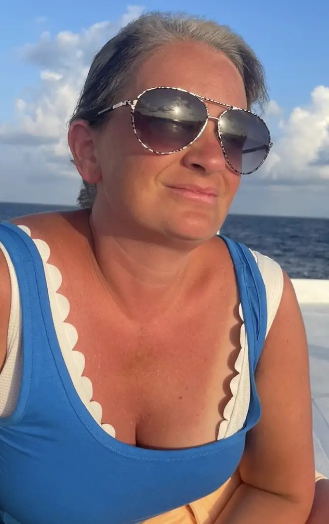 Sue Radford began choking while on holiday