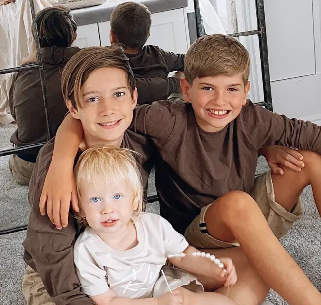 Stacey Solomon's three sons; Zachary, Leighton and Rex