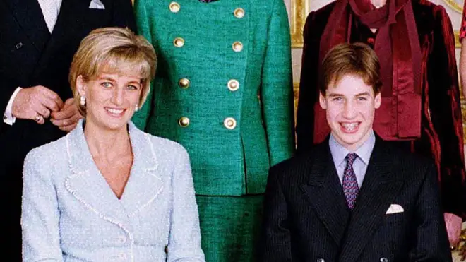 Princess Diana and Prince William pictures together at Windsor Castle
