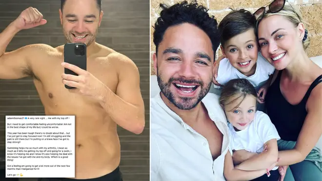 Adam Thomas says he's still 'struggling' with pain after chronic illness diagnosis