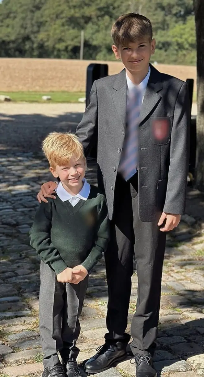 Stacey Solomon's sons Rex and Leighton are going back to school