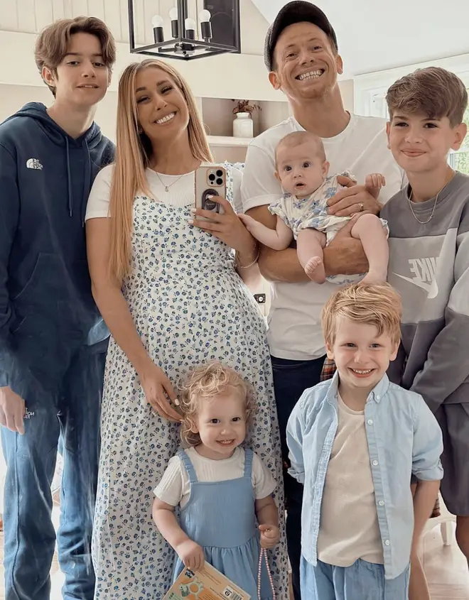 Stacey Solomon shared an emotional post as Rex and Leighton prepared to go to school