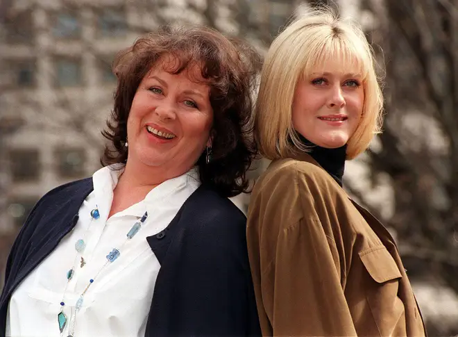 Sarah Lancashire played Ruth Goddard in Where The Heart Is alongside Pam Ferris