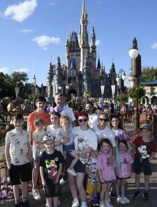 The Radford Family visited Disney World in Florida
