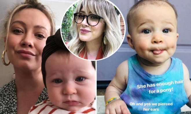 Hilary Duff has come under fire for piercing her eight-month-old daughter's ears.