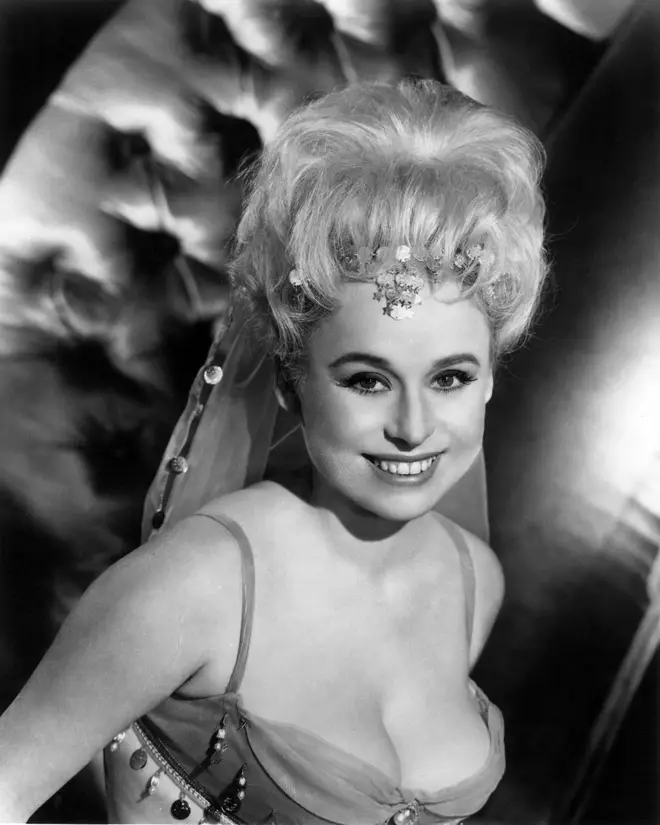 A young Barbara Windsor shot to fame in the 1964 movie, Carry On Spying