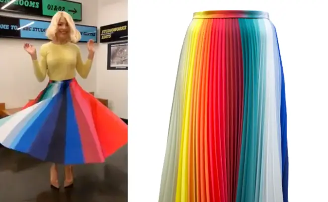 Here's how to get Holly's rainbow skirt