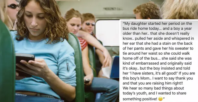 She praised the boy's mum for 'raising him right'
