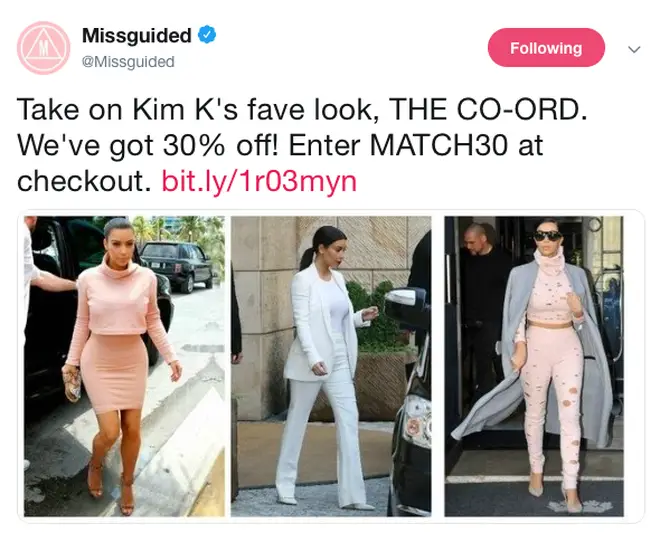 They've even used her images to promote their own clothes