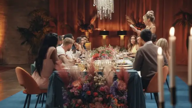 The dinner parties are filmed in London