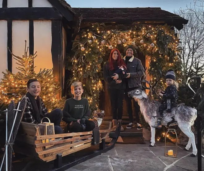 Stacey Solomon has also created a Christmas door