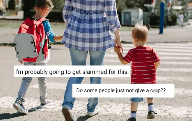 The mother felt sorry for the children she sees arriving late every day