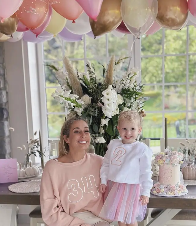 Stacey Solomon celebrate her and Rose's birthday