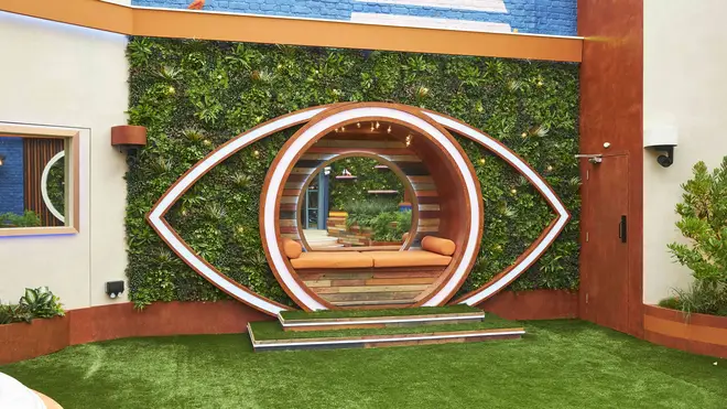 The garden features the iconic Big Brother eye. 
