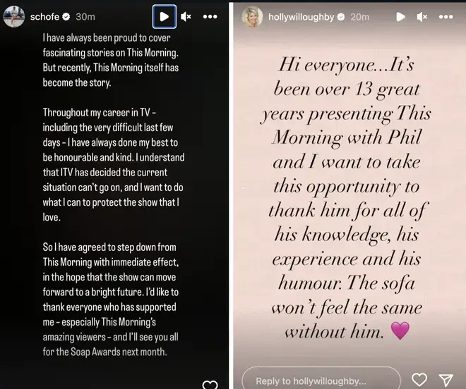 Phillip and Holly both addressed the scandal on social media.