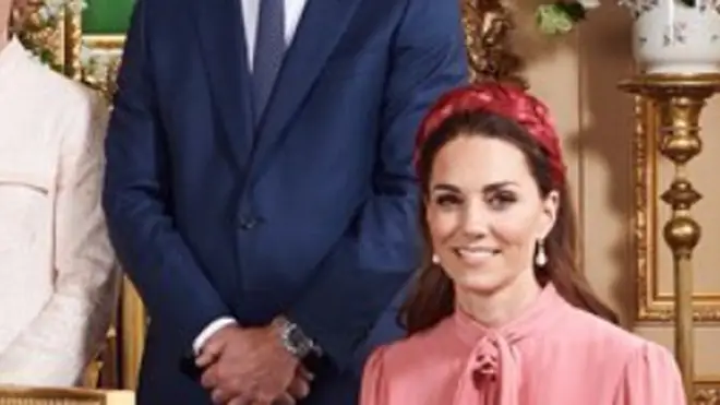 Kate wore pearl earrings to the christening